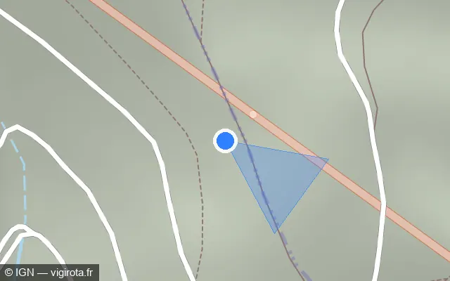 Vue plan de l'emplacement du radar fixe à Sainte-Croix-aux-Mines