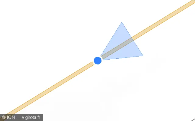 Vue plan de l'emplacement du radar fixe à Neuvy-Pailloux
