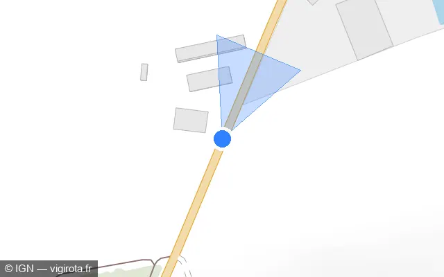 Vue plan de l'emplacement du radar tourelle à Leffincourt