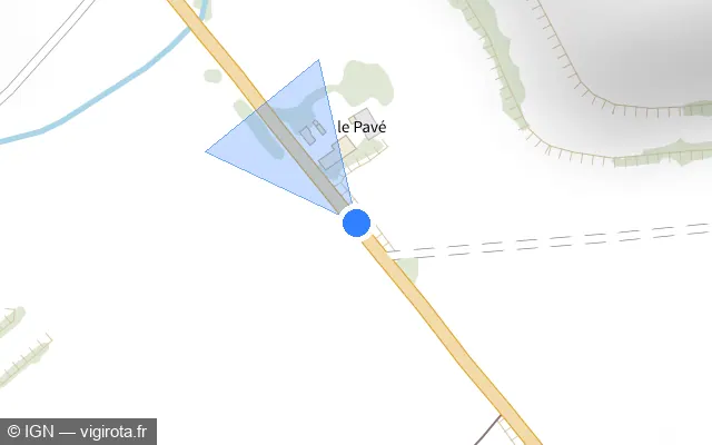 Vue plan de l'emplacement du radar tourelle à Remaucourt