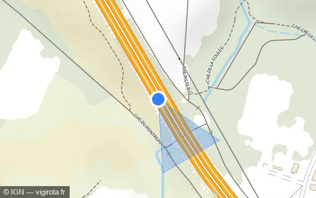 Vue plan de l'emplacement du radar tourelle à Saint-Herblain