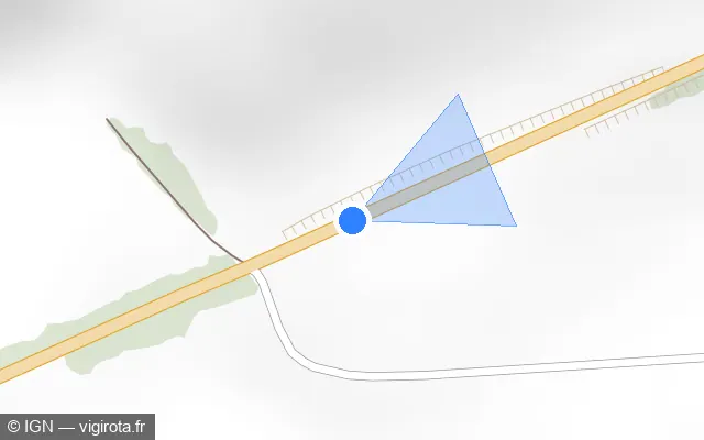 Vue plan de l'emplacement du radar tourelle à Ribemont-sur-Ancre