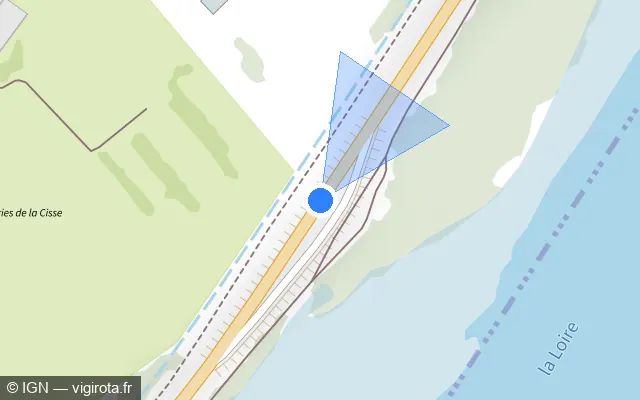 Vue plan de l'emplacement du radar tourelle à Chailles