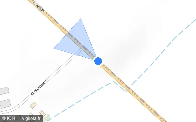 Vue plan de l'emplacement du radar tourelle à Beaurains-lès-Noyon