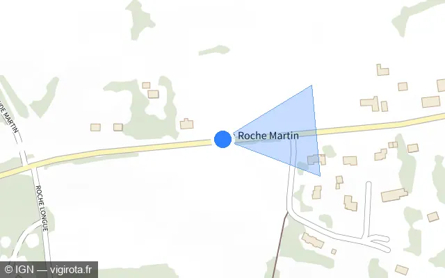 Vue plan de l'emplacement du radar tourelle à Goven