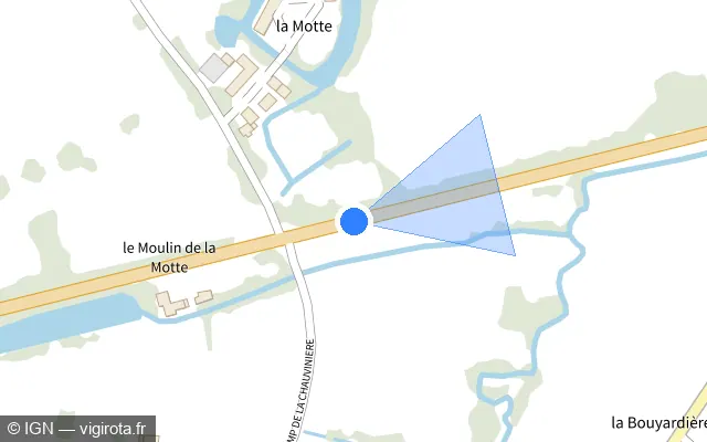 Vue plan de l'emplacement du radar tourelle à Saint-Mars-d'Égrenne