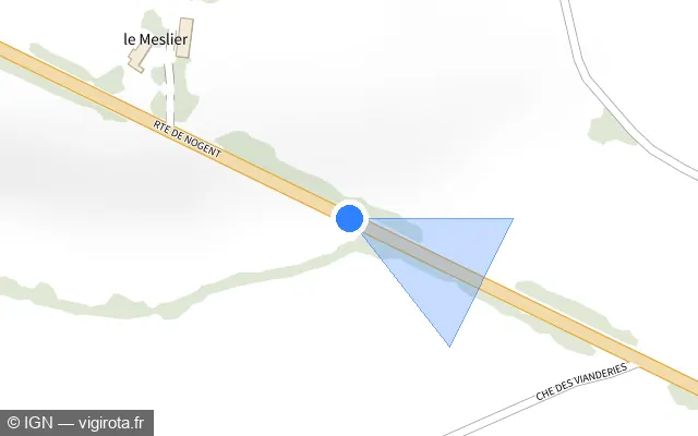 Vue plan de l'emplacement du radar tourelle à Berd'huis