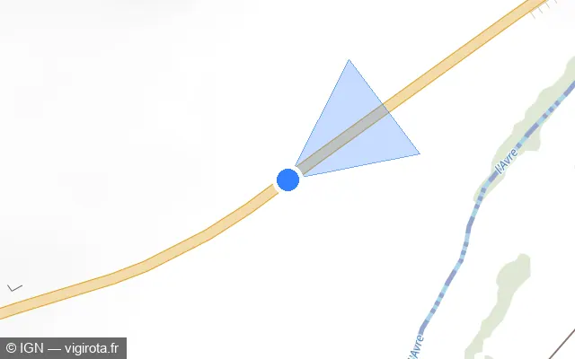 Vue plan de l'emplacement du radar tourelle à Pullay