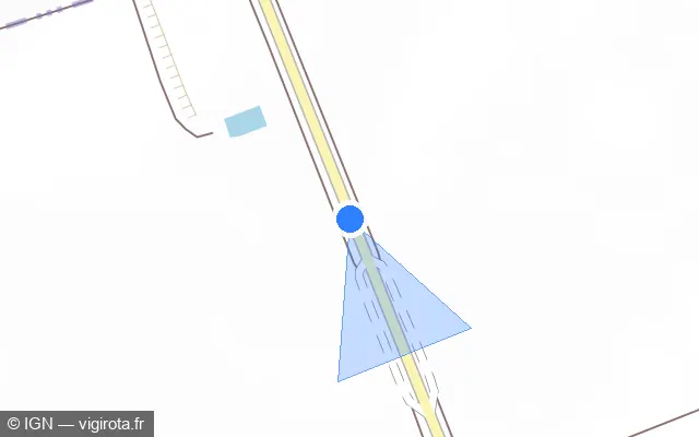 Vue plan de l'emplacement du radar tourelle à Juniville