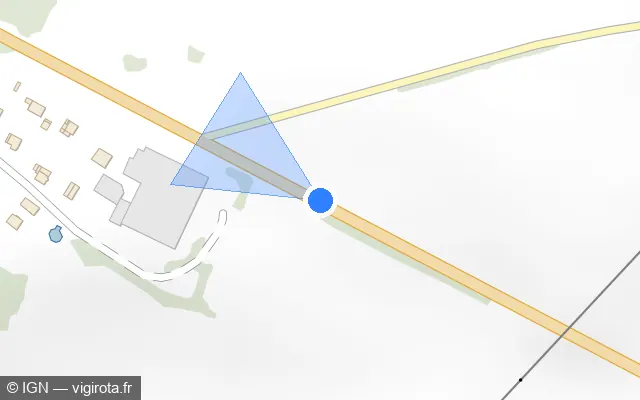 Vue plan de l'emplacement du radar tourelle à Jettingen