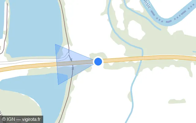 Vue plan de l'emplacement du radar tourelle à Nassandres sur Risle