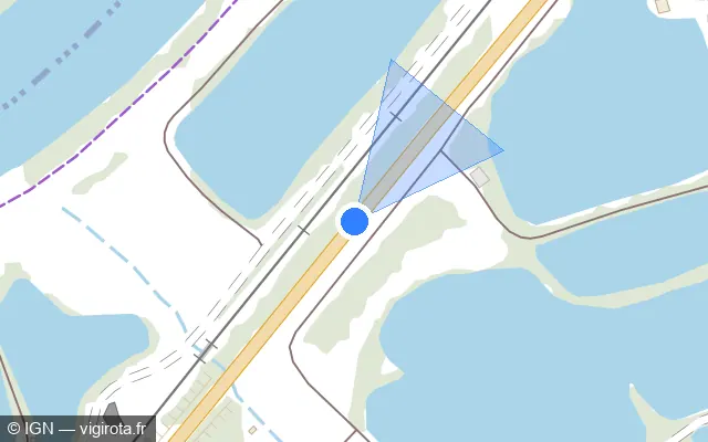 Vue plan de l'emplacement du radar tourelle à Kœnigsmacker