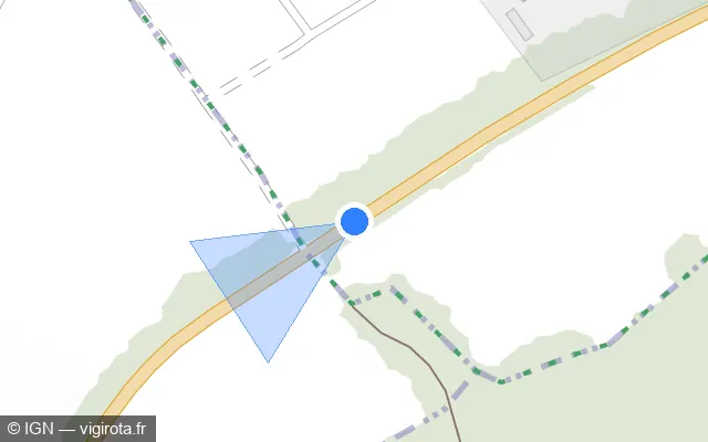 Vue plan de l'emplacement du radar tourelle à Niedersoultzbach