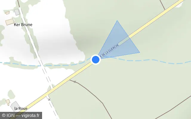 Vue plan de l'emplacement du radar tourelle à Saint-Berthevin