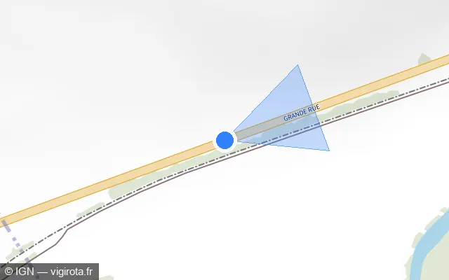 Vue plan de l'emplacement du radar tourelle à Saint-Benoist-sur-Vanne