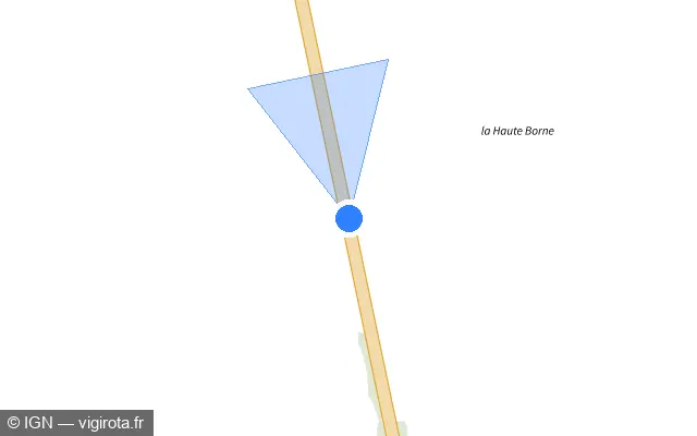 Vue plan de l'emplacement du radar tourelle à Authon-la-Plaine