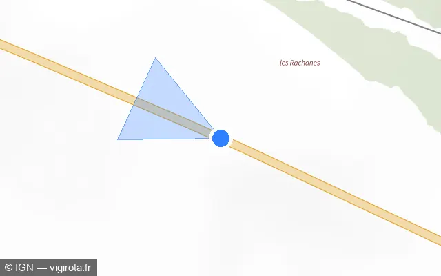 Vue plan de l'emplacement du radar tourelle à La Neuvelle-lès-Scey