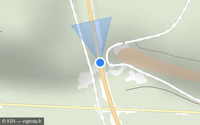 Vue plan de l'emplacement du radar tourelle à Chatonrupt-Sommermont