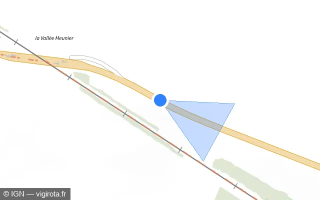 Vue plan de l'emplacement du radar tourelle à Bengy-sur-Craon