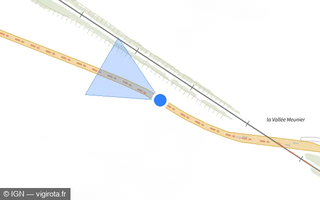 Vue plan de l'emplacement du radar tourelle à Bengy-sur-Craon