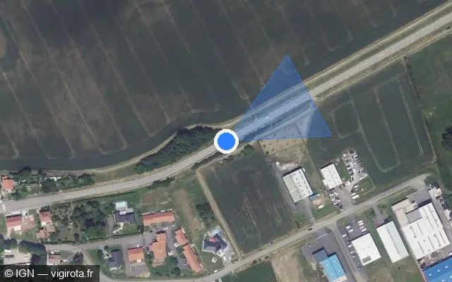 Vue satellite de l'emplacement du radar tourelle à Grostenquin