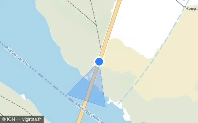 Vue plan de l'emplacement du radar tourelle à Renwez