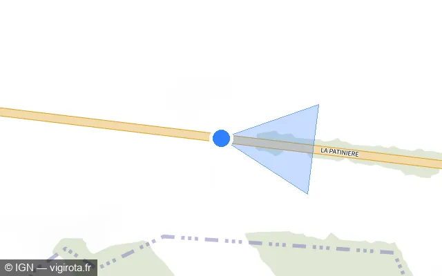 Vue plan de l'emplacement du radar tourelle à Mandres