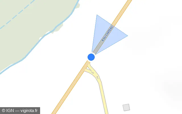 Vue plan de l'emplacement du radar tourelle à Vendeuvre