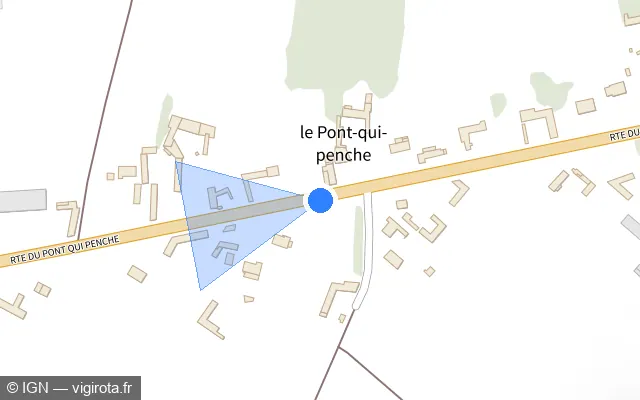 Vue plan de l'emplacement du radar tourelle à Ons-en-Bray