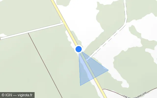 Vue plan de l'emplacement du radar tourelle à Saint-Ouen-sur-Iton