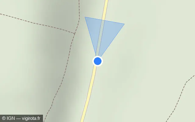 Vue plan de l'emplacement du radar tourelle à Rombas