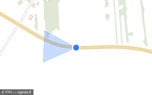 Vue plan de l'emplacement du radar tourelle à Sarnois