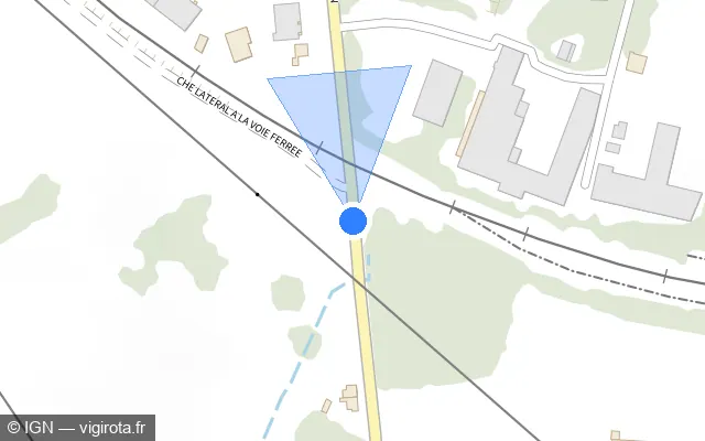 Vue plan de l'emplacement du radar tourelle à Laneuveville-devant-Nancy