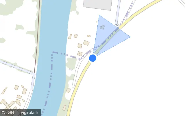 Vue plan de l'emplacement du radar tourelle à Pont-Sainte-Maxence