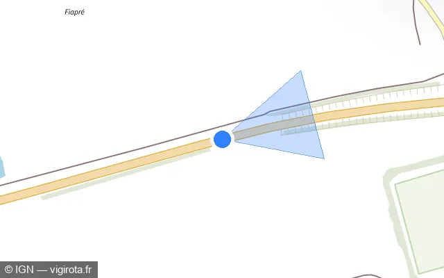 Vue plan de l'emplacement du radar tourelle à Luppy