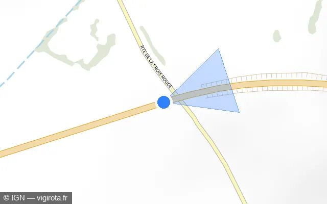 Vue plan de l'emplacement du radar tourelle à La Ferté Macé