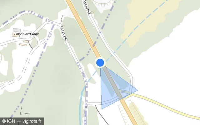 Vue plan de l'emplacement du radar tourelle à Pournoy-la-Grasse