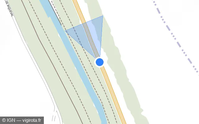 Vue plan de l'emplacement du radar tourelle à Bellicourt
