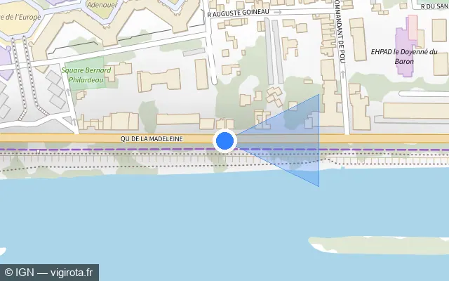 Vue plan de l'emplacement du radar tourelle à Saint-Jean-de-la-Ruelle