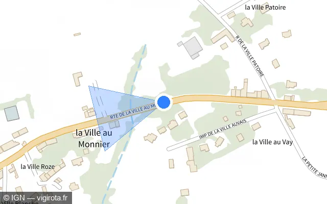 Vue plan de l'emplacement du radar tourelle à Saint-Lunaire