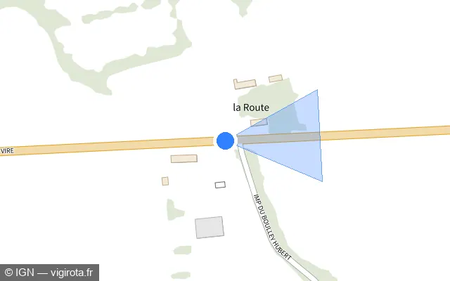 Vue plan de l'emplacement du radar tourelle à Valdallière