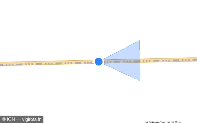 Vue plan de l'emplacement du radar tourelle à Framerville-Rainecourt