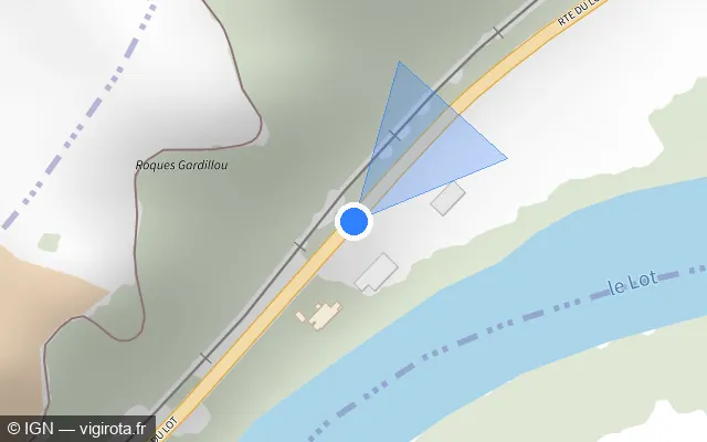 Vue plan de l'emplacement du radar tourelle à Saint-Vite