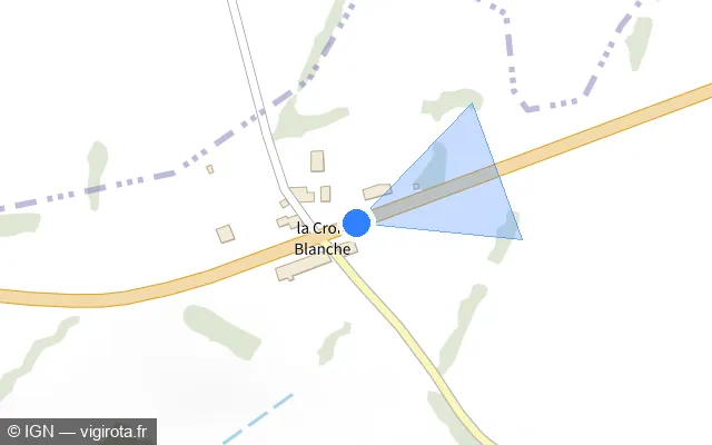 Vue plan de l'emplacement du radar tourelle à Dompierre-les-Églises