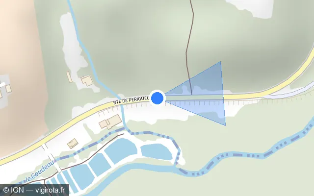 Vue plan de l'emplacement du radar tourelle à Lembras