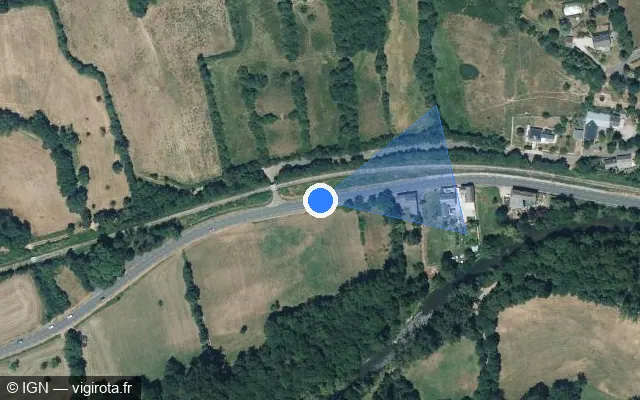 Vue satellite de l'emplacement du radar tourelle à Cultures