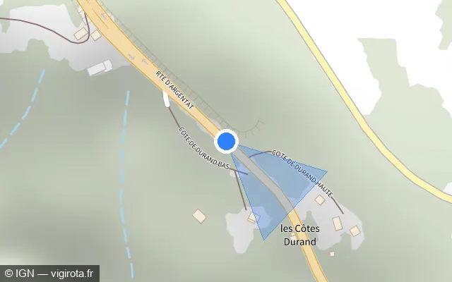 Vue plan de l'emplacement du radar tourelle à Lagarde-Marc-la-Tour