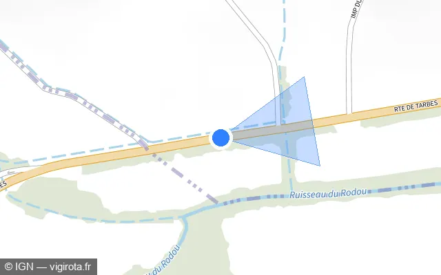 Vue plan de l'emplacement du radar tourelle à Saint-Maur