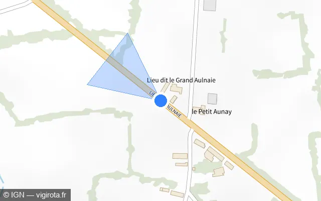 Vue plan de l'emplacement du radar fixe à Saint-Rémy-de-Sillé