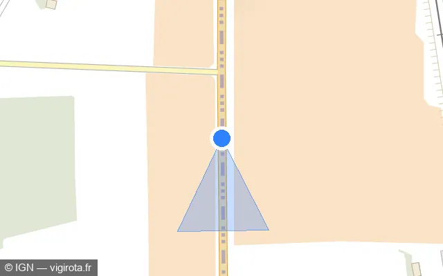 Vue plan de l'emplacement du radar fixe à La Chapelle-près-Sées